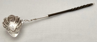 Georgian, George II, Silver Toddy Ladle. London 1755 Walter Brind.