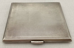George VI Silver Cigarette Case. London 1945 Asprey & Co. Ltd. 4.3 troy ounces.