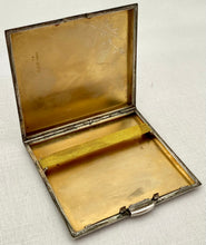 George VI Silver Cigarette Case. London 1945 Asprey & Co. Ltd. 4.3 troy ounces.