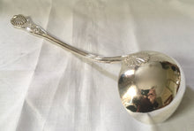 Victorian double struck Kings pattern silver soup ladle. London 1886 Francis Higgins III.  9.8 troy ounces.