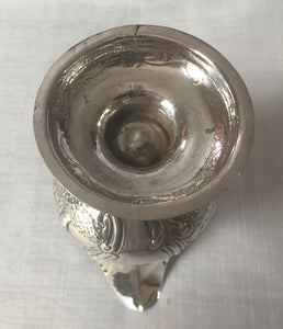 Georgian, George III, silver cream jug. London 1780 Charles Hougham. 2.4 troy ounces.