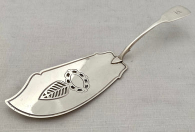 Georgian, George III, Silver Fish Slice. London 1809 Solomon Hougham. 3.6 troy ounces.