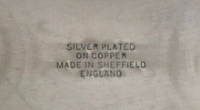 Elizabeth II silver plate on copper gallery tray. Sheffield made.