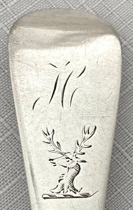 Georgian, George III, Twelve Scottish Silver Tablespoons. Edinburgh 1776 William Davie. 27 troy ounces.