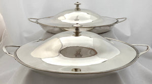 Georgian, George III, Pair of Silver Entree Dishes. London 1789 William Laver. 61 troy ounces.