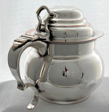 Victorian Silver Plated Ale Jug with 1770 Halfpenny Coin Inset.