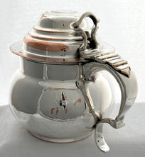 Victorian Silver Plated Ale Jug with 1770 Halfpenny Coin Inset.