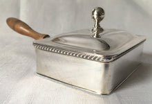 George VI silver silent butler. Birmingham 1939 Asprey & Co. Ltd. 6 troy ounces.