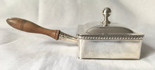 George VI silver silent butler. Birmingham 1939 Asprey & Co. Ltd. 6 troy ounces.