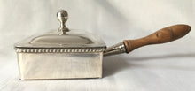 George VI silver silent butler. Birmingham 1939 Asprey & Co. Ltd. 6 troy ounces.