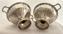 George V Pair of Silver Pedestal Dishes. Birmingham 1930 Henry Matthews. 3.9 troy ounces.