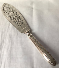 Georgian, George III period, Old Sheffield Plate ornate fish slice, circa 1770.