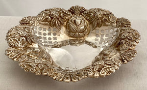 Victorian Pierced Silver dish. Birmingham 1899 Charles Horner. 1.7 ozt.