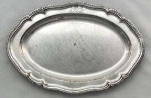 Georgian Old Sheffield Plate Meat Dish ex Countess Mountbatten of Burma. Arms of Howe Peter Browne, Marquess of Sligo & Governor of Jamaica.