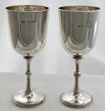 Pair of Silver Trophy Goblets for P.M.R. Royds (later Royal Navy Admiral) on HMS Victoria. London 1891/92  George Jackson. 6 troy ounces.