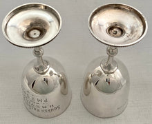 Pair of Silver Trophy Goblets for P.M.R. Royds (later Royal Navy Admiral) on HMS Victoria. London 1891/92  George Jackson. 6 troy ounces.