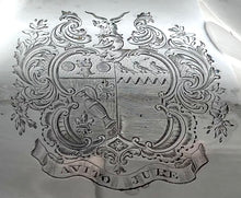 Georgian Old Sheffield Plate Armorial Meat Dome. Arms of Wheeler & Ray. Roberts, Smith & Co. Sheffield, circa 1830.