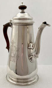Georgian, George II, Silver Coffee Pot. London 1752 Thomas Whipham. 23 troy ounces.
