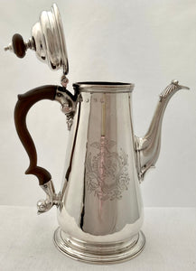 Georgian, George II, Silver Coffee Pot. London 1752 Thomas Whipham. 23 troy ounces.