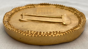 Large Gilt Bronze Medallion with Profile of Napoleon Bonaparte. Bicentenary of Birth 1769 - 1969.