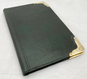 Edwardian Silver Gilt & Morocco Leather Document Wallet. London 1902 Norman Marshall.