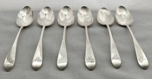 Georgian, George III, Six Scottish Silver Tablespoons. Edinburgh 1799 Francis Howden. 11 troy ounces.