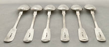 Early Victorian Set of Six Silver Tablespoons. Newcastle 1838 Thomas Watson. 13.2 troy ounces.
