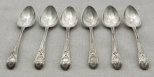 Georgian, George III, Six Silver Teaspoons. London 1795 Stephen Adams II. 2.5 troy ounces.