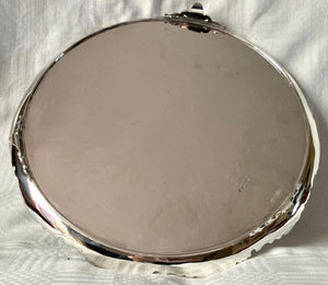 Victorian Large & Ornate Silver Plated Salver. Birmingham circa 1890, Browett Ashberry & Co.