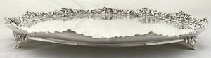 Victorian Large & Ornate Silver Plated Salver. Birmingham circa 1890, Browett Ashberry & Co.