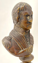 Duke of Wellington & Vice-Admiral Nelson 19th Century Brass Busts.