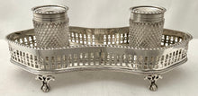 Victorian Silver Inkstand. London 1892 Rupert Favell. 6.9 troy ounces.