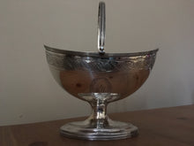 Georgian, George III, silver sugar basket with bale handle. London 1799 Stephen Adams. 5.4 troy ounces.