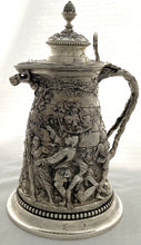 Victorian Silver Plated Electrotype Wine Jug. John Grinsell & Sons, Birmingham circa 1870 - 1890.