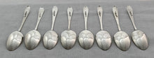 Georgian, George IV, Set of Eight Scottish Silver Dessert Spoons. Edinburgh 1823 Alexander Henderson & J. Hay. 6 troy ounces.