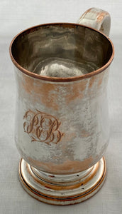 Georgian, George III, Old Sheffield Plate Pint Mug, circa 1780 - 1800.