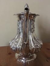 William IV silver scalloped and fluted coffee pot. London 1833 Edward Barton. 30 troy ounces.