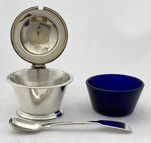 William IV Silver Mustard & Spoon. London 1831 William Bateman II. 5.2 troy ounces.