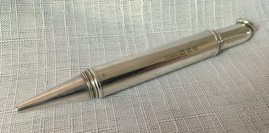 Asprey, George V, silver propelling pencil. London 1919 Asprey & Co. Ltd.