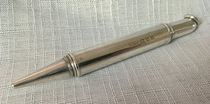 Asprey, George V, silver propelling pencil. London 1919 Asprey & Co. Ltd.