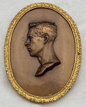 Edward Prince of Wales, later Edward VIII, Bronze Relief Plaque.