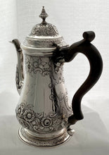 Georgian, George II, Silver Coffee Pot  London 1759 Thomas Whipham & Charles Wright. 23 troy ounces.