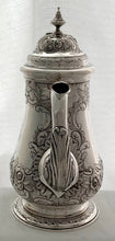 Georgian, George II, Silver Coffee Pot  London 1759 Thomas Whipham & Charles Wright. 23 troy ounces.