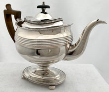 Georgian, George III, Old Sheffied Plate Pedestal Teapot, circa 1810.