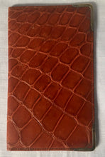 Asprey silver mounted crocodile skin wallet. London 1940 Asprey & Co. Ltd.