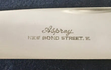 Asprey, cased set of six silver plated and ivory handled tea knives, circa 1930/40's.