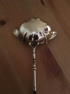 Georgian, George III, silver gilt double lipped toddy ladle. London 1761 David Mowden.
