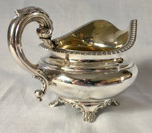 William IV large silver cream jug of bellied form. London 1832 Charles Fox II. 7 troy ounces.