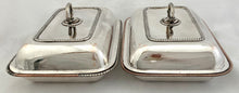 Georgian, George III, Pair of Crested Old Sheffield Plate Entree Dishes, circa 1810 - 1820.