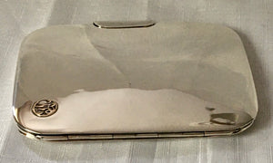 Asprey, Edwardian, silver cigarette case. London 1910 Asprey & Co. Ltd. 3 troy ounces.